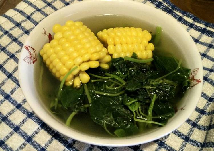 Sayur Bayam kuah bening lezat