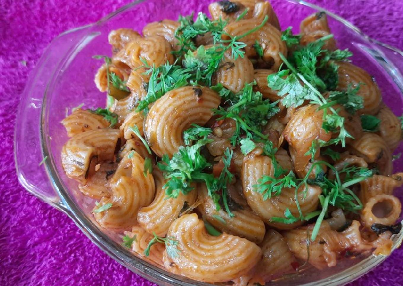 Chinese style vegetables macaroni