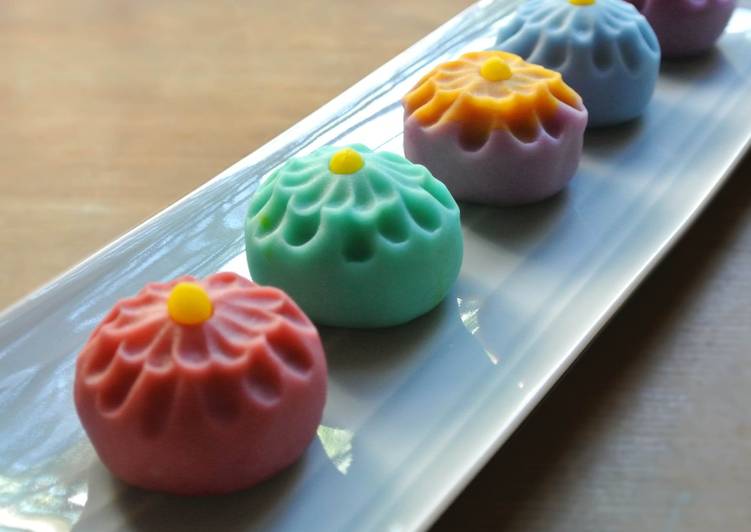 La Recette Pas à Pas Nerikiri Wagashi: &#34;Kiku&#34; (chrysanthème) 2