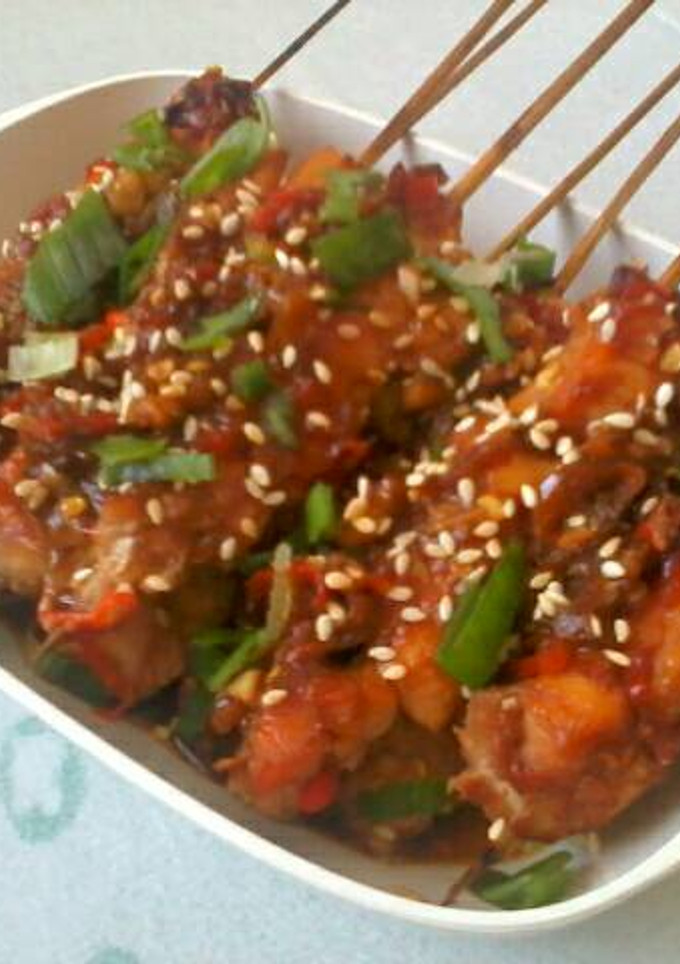 Foto resep Sate Ayam Bumbu Bulgogi (Pedes-Simple)