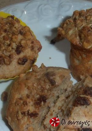 Φωτογραφία της συνταγής Muffins μήλο και κανέλλα. Και η επικάλυψη; Streusel!