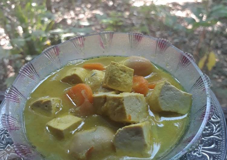 Sayur kuning tahu telur puyuh MPASI 1y+