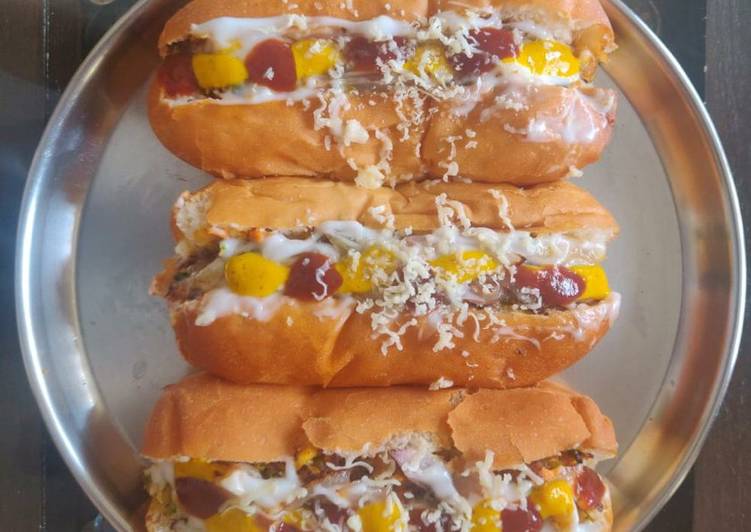 Recipe of Ultimate Veg Hot Dog