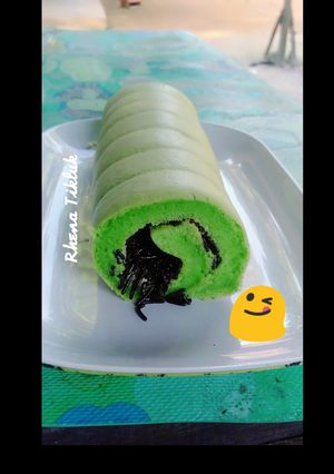 Foto resep Bolu Gulung Pandan Coklat