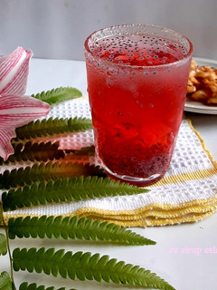 Foto resep Es Sirup Selasih