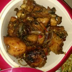 A picture of Peppered chicken my favorite.