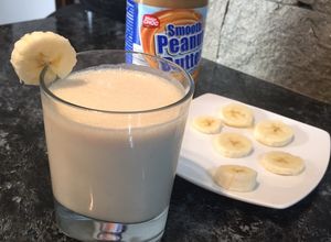 O poză a rețetei Smoothie proteic cu banane.