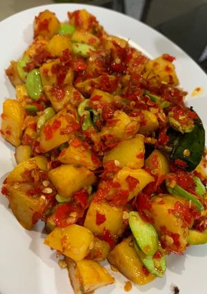 Foto resep Sambel kentang pete