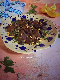 صورة لوصفة كبد الدجاج المشوية