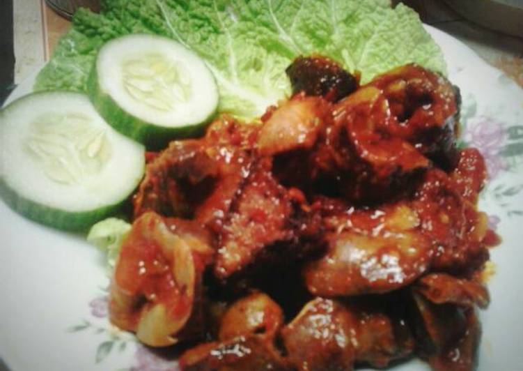 Sambal ampela &amp; ati ayam special weekend