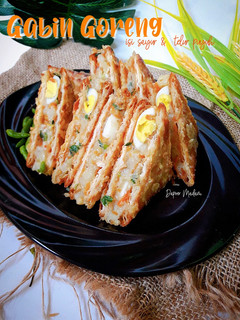 Foto resep GABIN GORENG isi SAYUR & TELUR PUYUH - Ide Cemilan utk Anak