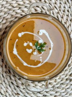 Édesburgonya krémleves recept fotója