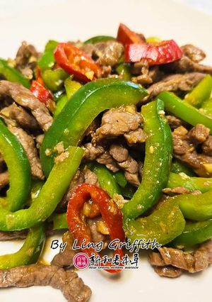 青椒牛肉絲 的食譜成品照片