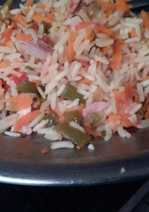 صورة لوصفة رز كبسة