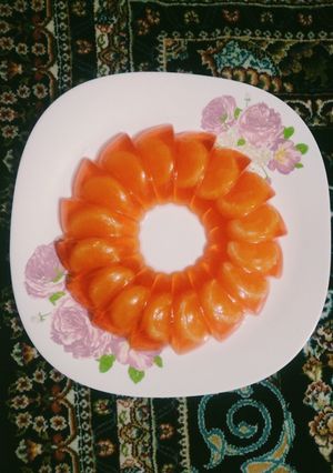 عکسی از دستور ژله پرتقالی قالبی