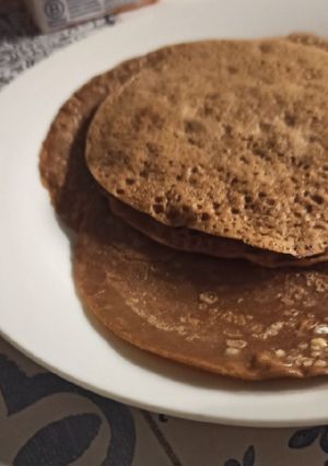 Foto di Crespelle dolci di ceci al cacao