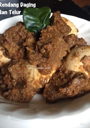 Foto resep Rendang Daging dan Telur