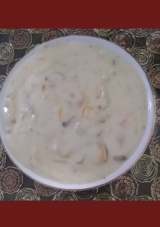 عکسی از دستور سوپ شير