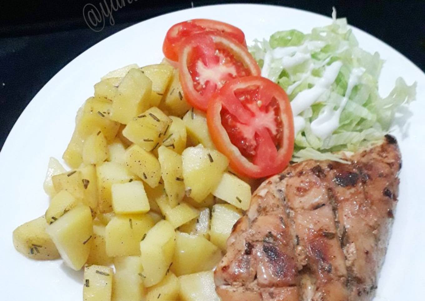 Steak Ayam Kentang, Rosemary Chicken Steak (42)