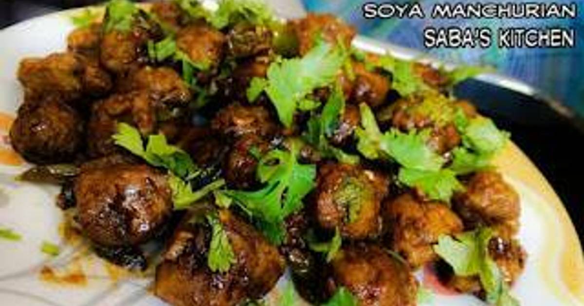 Soya Chunks Manchurian Recipe by Saba Firoz Shaikh Cookpad