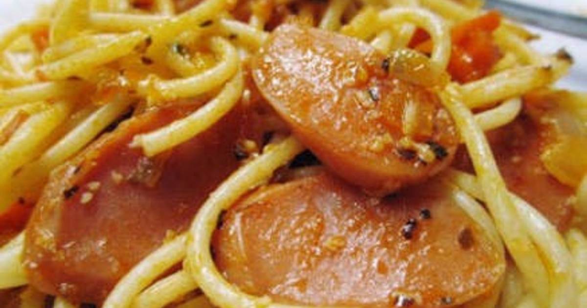 Resep Spaghetti Sosis Enak Dan Simple 🍝 Oleh Nova Silvia Arum Irs Cookpad