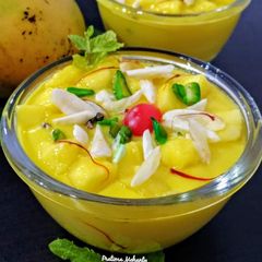 A picture of Mango Shrikhand.