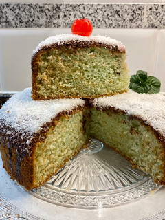Foto principal de Bizcocho de coco con sirope de menta