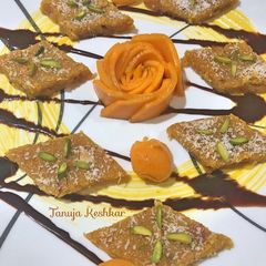 A picture of Quinoa Mango fudge (Burfi).
