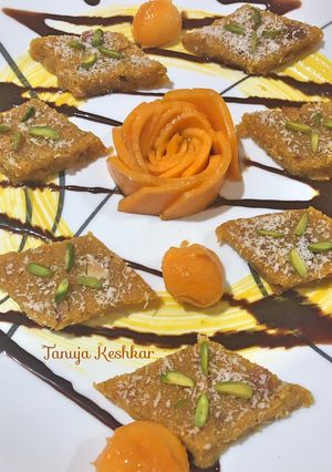 A picture of Quinoa Mango fudge (Burfi).