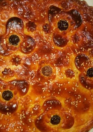 صورة لوصفة خبزة محشية بالخضار هشيشة وبنينة