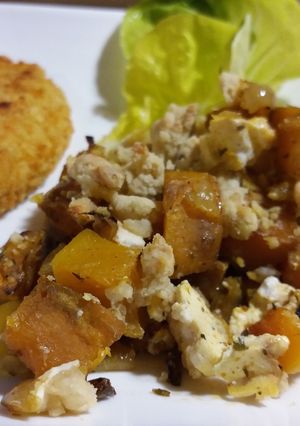Une photo de Crumble de patates douces et butternut #healthy