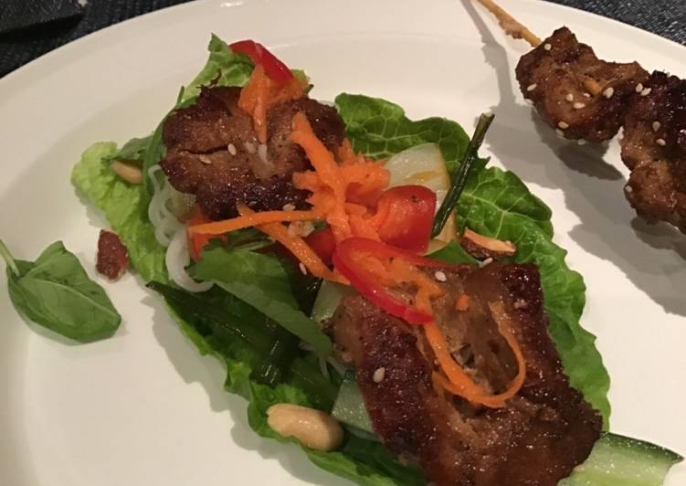 Steps to Prepare Favorite Vietnamese Pork Wraps