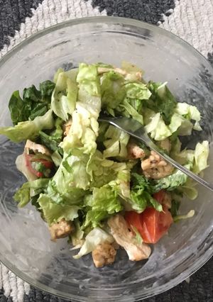 Foto resep Quick Brunch - Salad Tempe Ayam