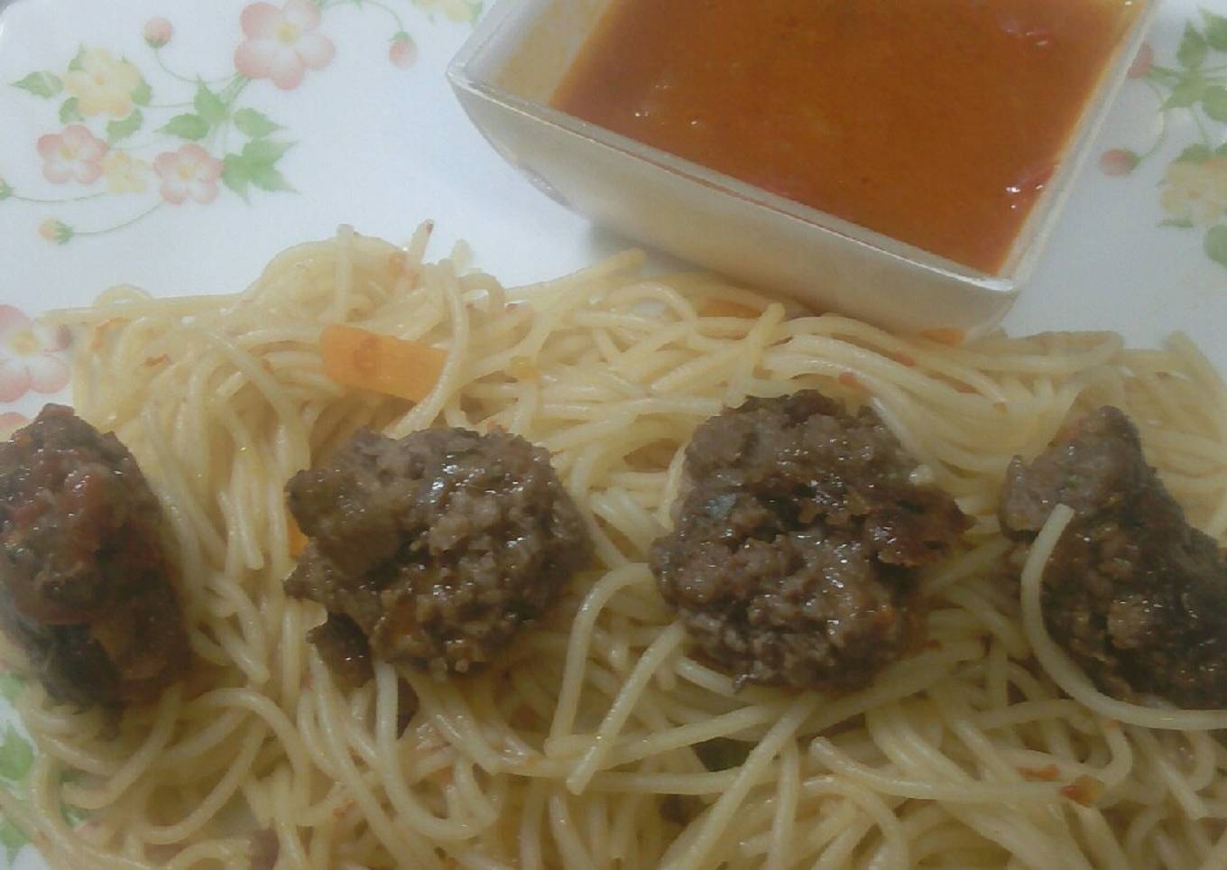 Stir fry spaghetti
