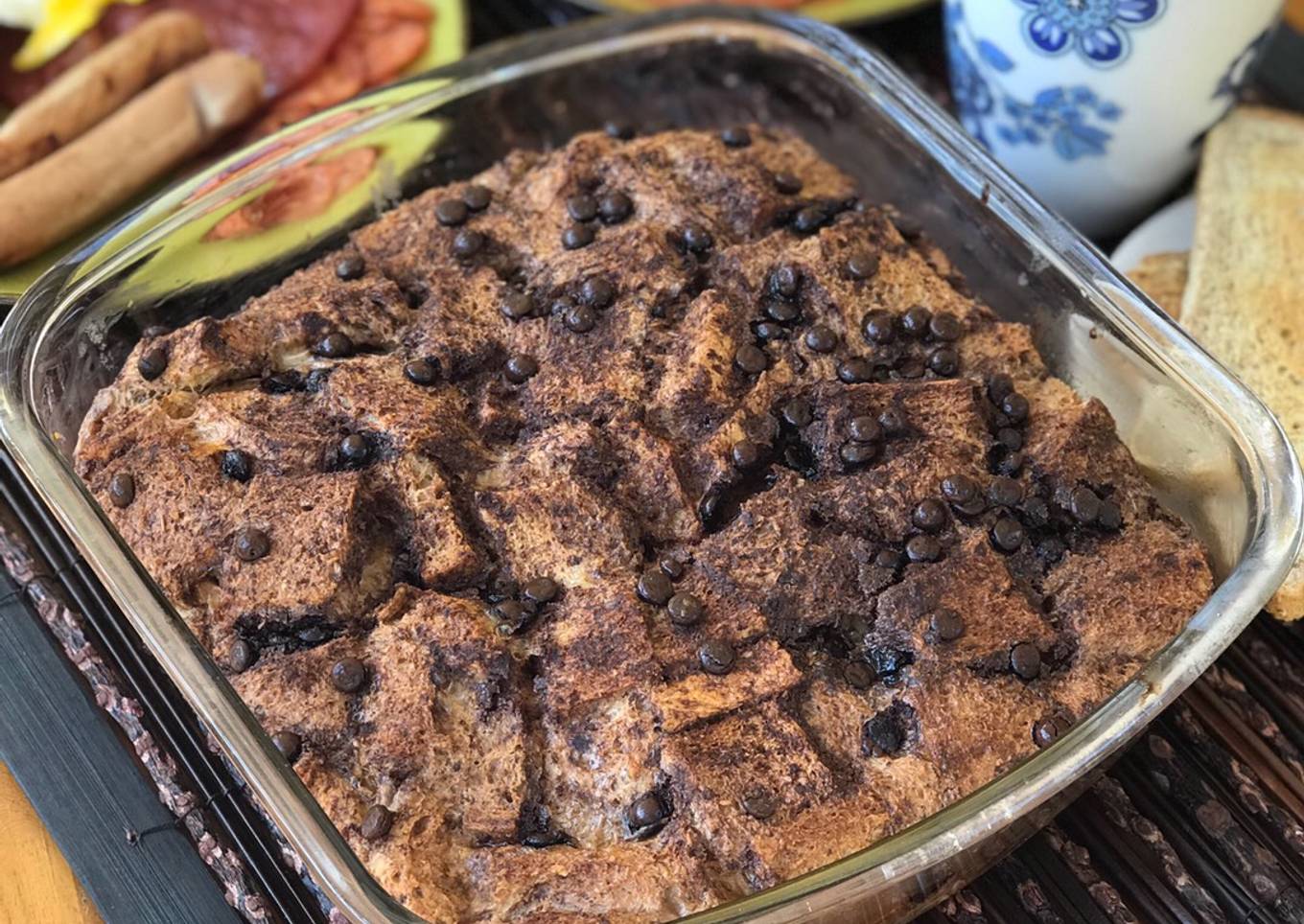 Pudding Roti Coklat