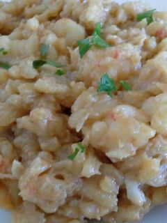 Una foto de Risotto de langostinos