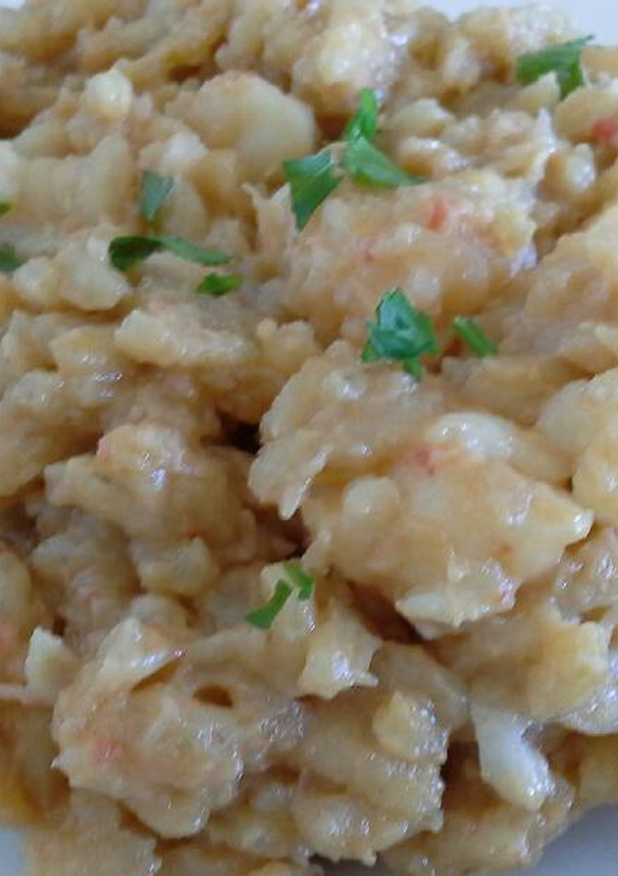 Una foto de Risotto de langostinos