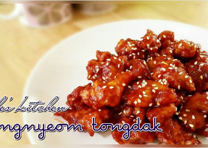 Spicy chicken korea (Yangnyeom Tongdak)