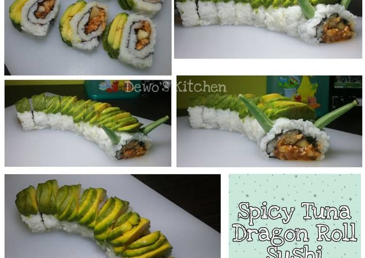 Cara Memasak Spicy Tuna Dragon Roll Sushi Yang Enak