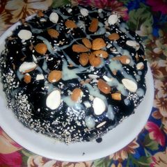 A picture of Chocolate topping cake.