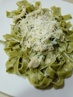 Una foto de Pasta con bechamel plus en mambo