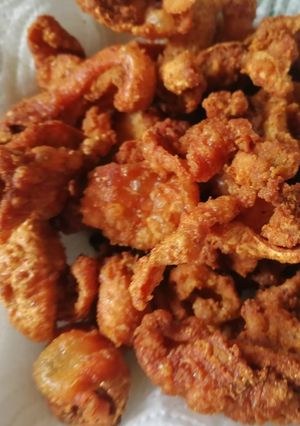 รูปของ หนังไก่ทอดกรอบ