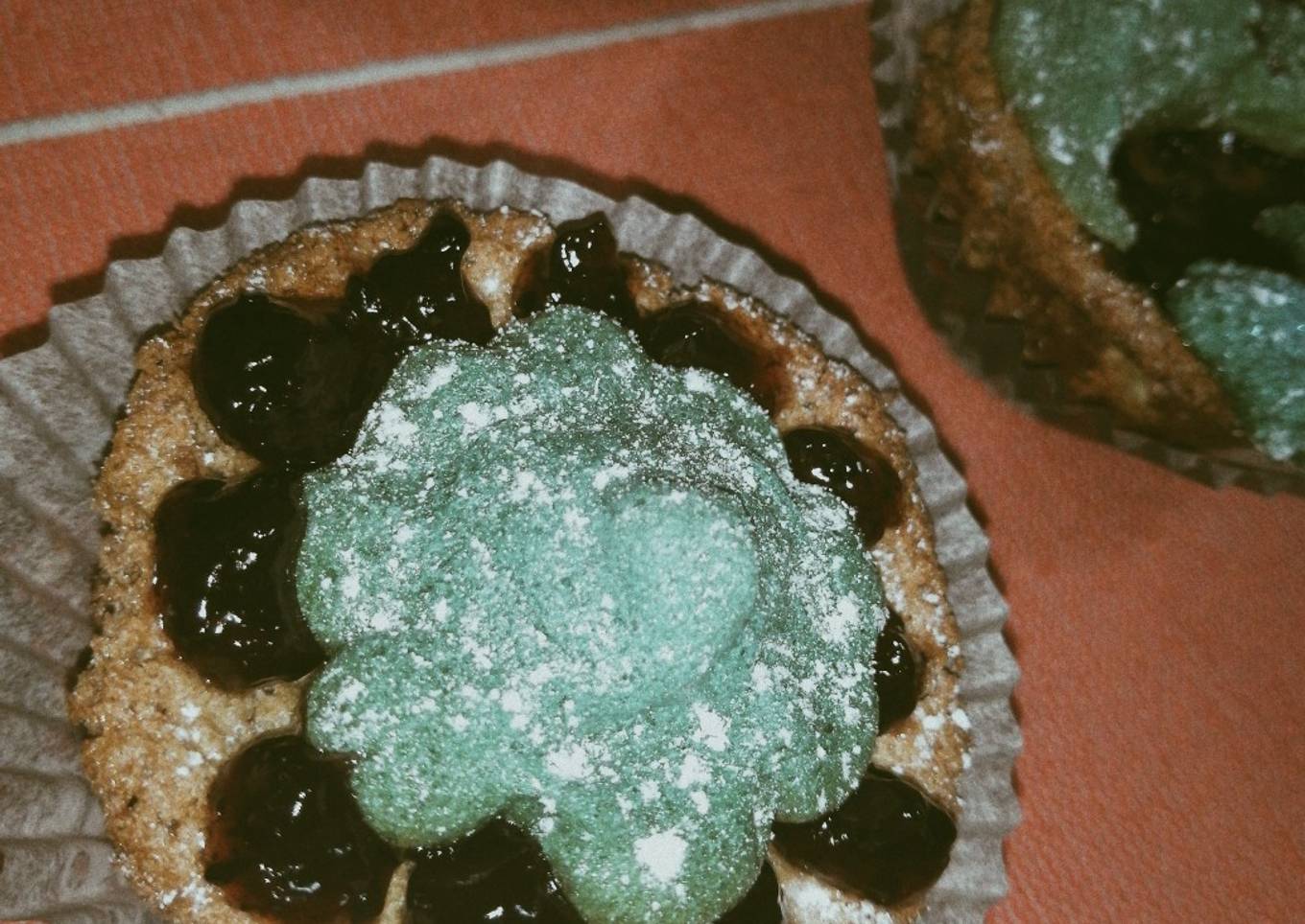 Panque con formas de merengue. 🌼