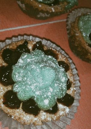 Una foto de Panque con formas de merengue. 🌼