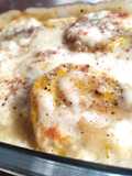 Batata doce gratinada ao molho branco sem glúten