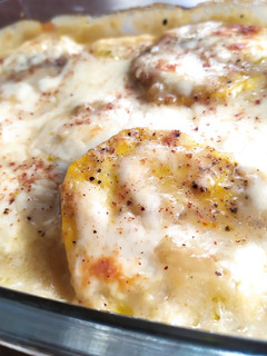 Foto de Batata doce gratinada ao molho branco sem glúten