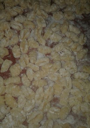 Una foto de Ñoquis caseros de harina