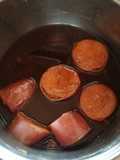 Camote en salsa de piloncillo