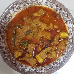 South Indian Pork vindhalu A picture of South Indian Pork vindhalu.