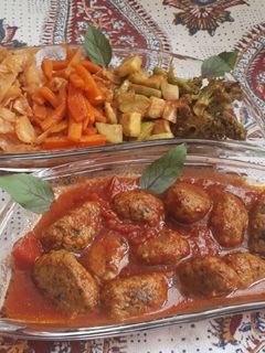 عکسی از دستور گوشت قلقلی بیضی😁 با دورچین